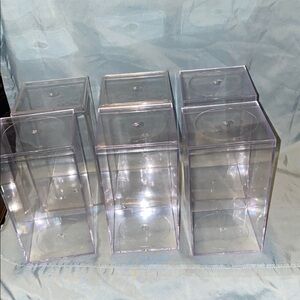 Vintage Clear Acrylic Storage Boxes